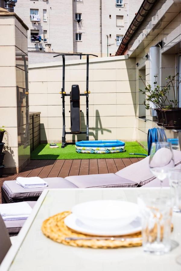 Lujoso Atico Entre 2 Playas Con Garaje, Terraza, Vistas Y Wifi Daire Gijón Dış mekan fotoğraf